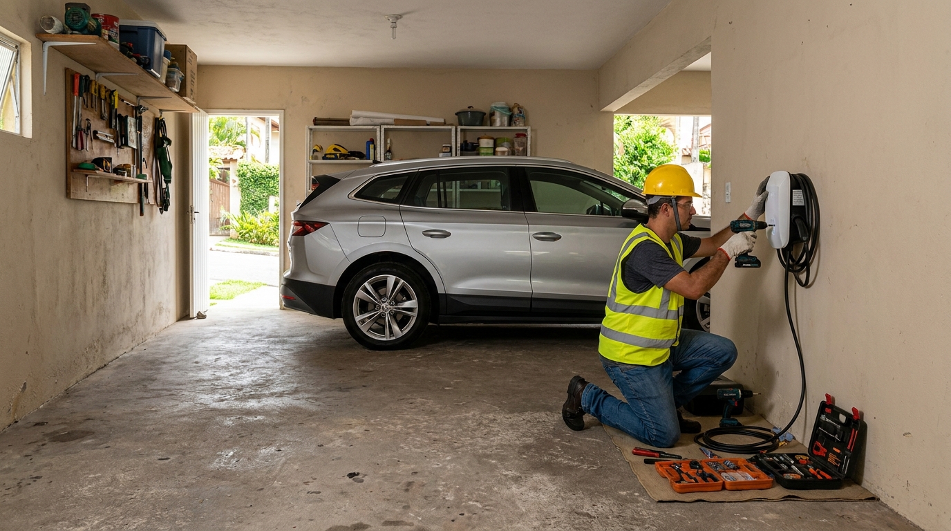 Instalação em garagem ou condomínio em Juiz de Fora‑MG